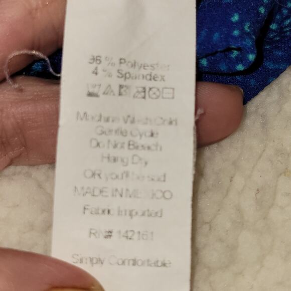 Lularoe Large Women Amelia Solid Royal Blue Rose Pleated Dress Small - Picture 9 of 9